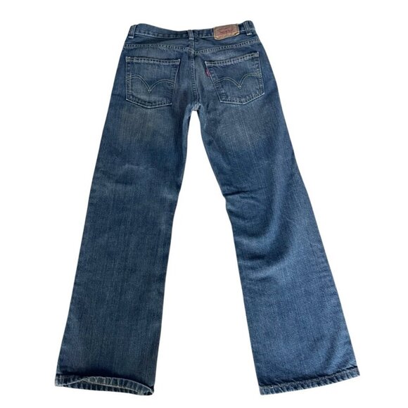 Levi's 527 Women's Sz 14 R 27 x 27 Bootcut Dark Wash Red Tab Denim Jeans - Picture 2 of 10